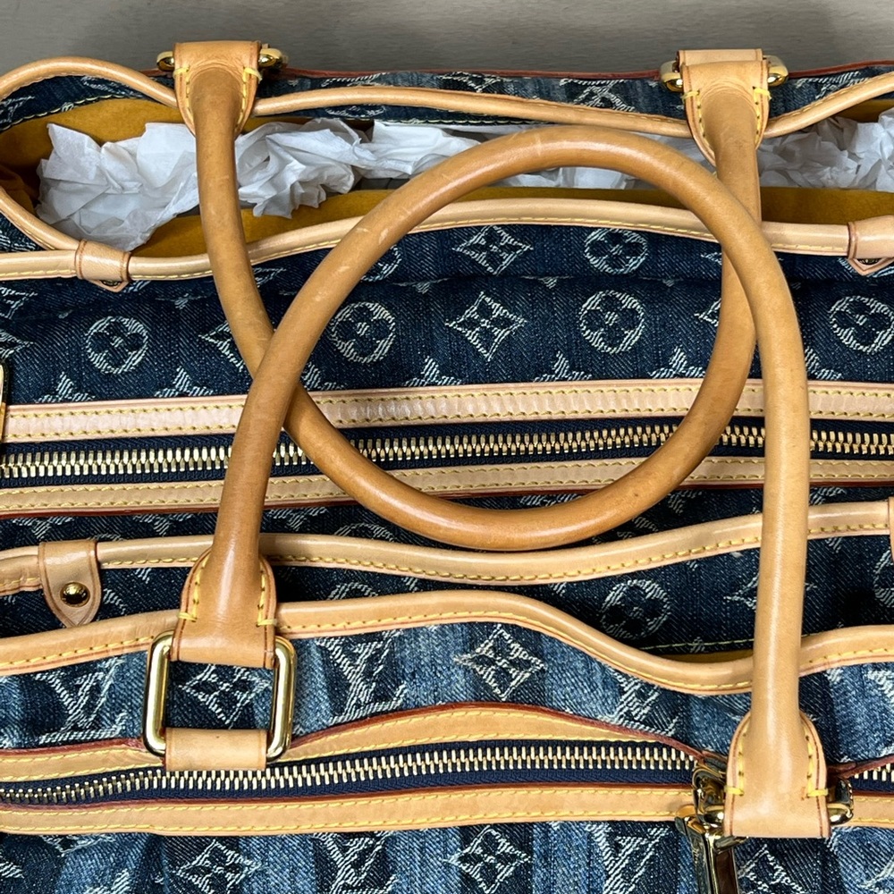 Louis Vuitton Denim Cabas Raye GM Tote Handbag - Picture 9 of 17